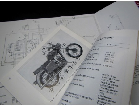 Operating Instruction Motocycles TS 125 150 250/1 unread (8276)