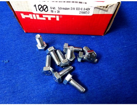 Hilti Sechskantschraube 8.8 M8 x 20 mm 10 Stück (25476)