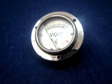 Voltmeter 41 mm Nickel Oldtimer Instrument (23814)