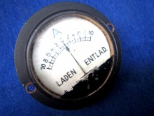 Amperemeter 10 A Oldtimer Ladeanzeige (23815)